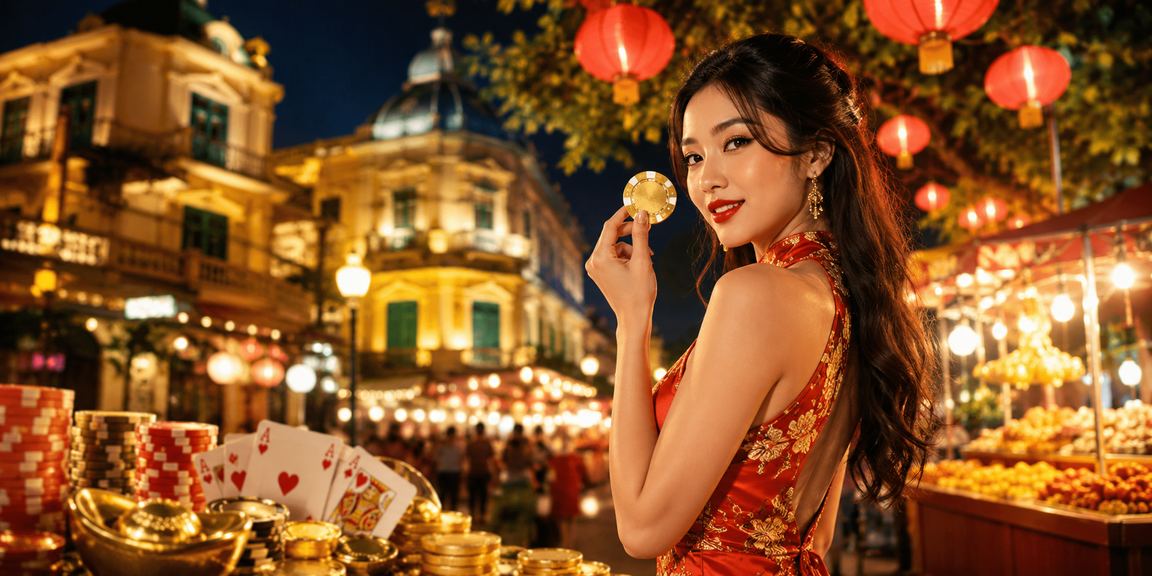 Không gian chơi bài đêm tại chợ đêm Hà Nội – cảm hứng giao diện vs368