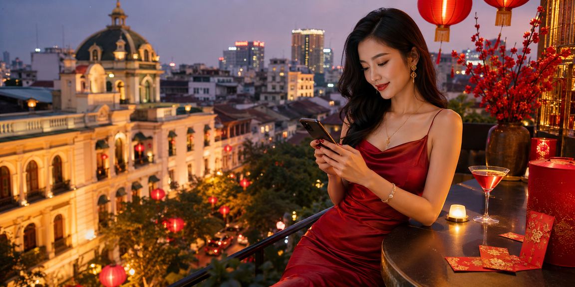Bì đỏ may mắn và đèn lồng tại Hà Nội – hình ảnh ưu đãi mùa lễ hội vs368